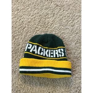Vintage 80’s 90’s Era Green Bay Packers NFL Knit Winter Beanie Hat Cap